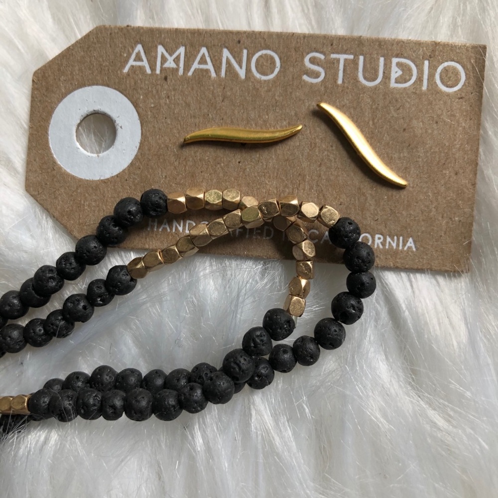 Amano Studio Handcrafted Earring and Necklace Set